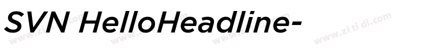 SVN HelloHeadline字体转换